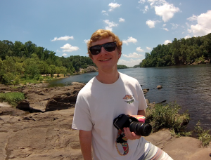 Robert on the Coosa River capturing footage for future video projects!